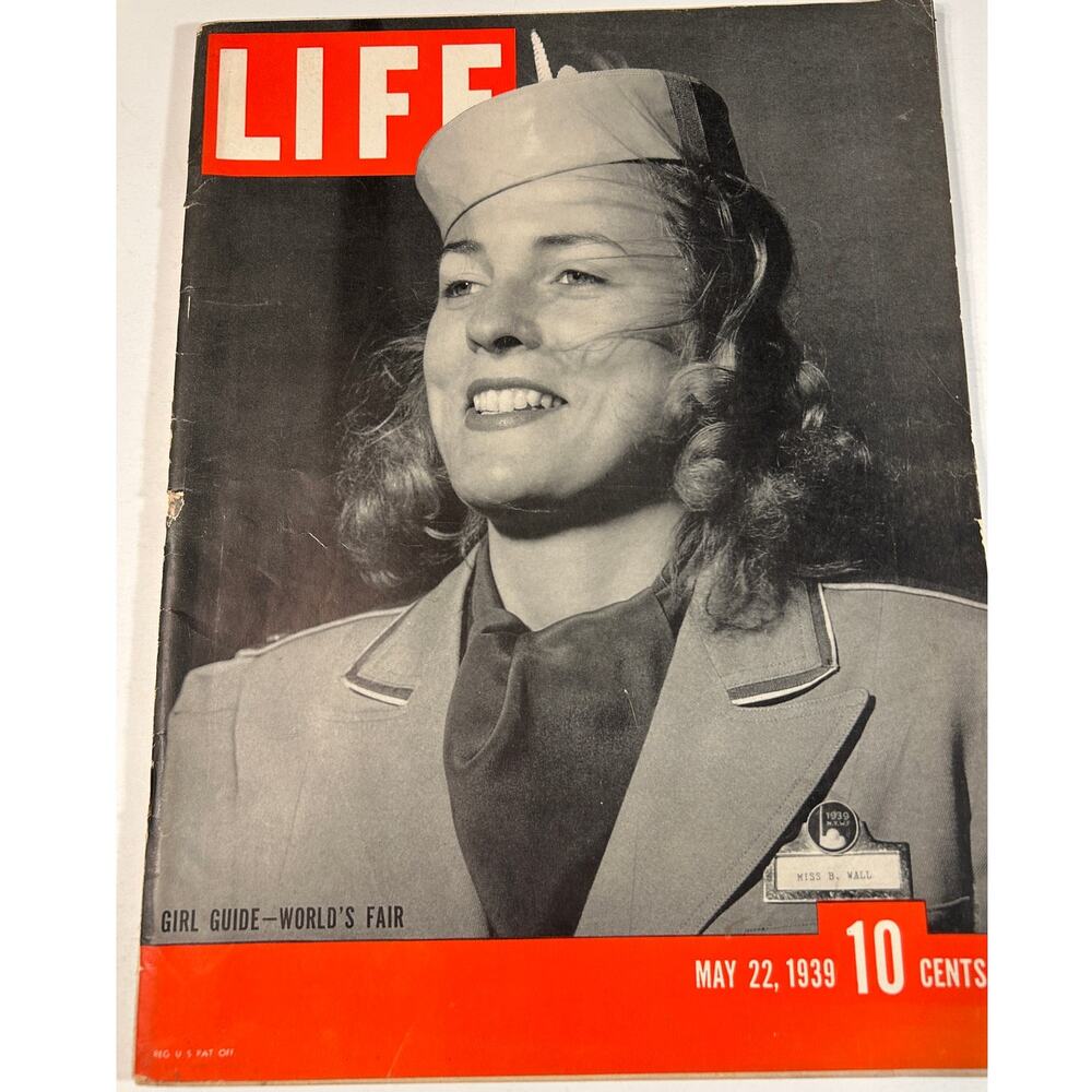 LIFE Magazine May 22 1939 Girl Guide Worlds Fair Aviation Ads Pre WWII